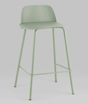 Стул полубарный Mist серо-зеленый