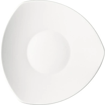 Тарелка глуб.треуг. «Опшенс»; фарфор; 700мл; H=12,L=29,B=29см; белый