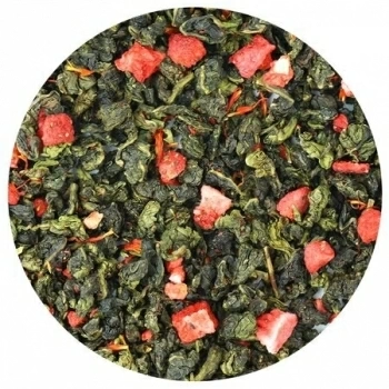 Чай ароматизированный улун Клубника со сливками LBS Tea