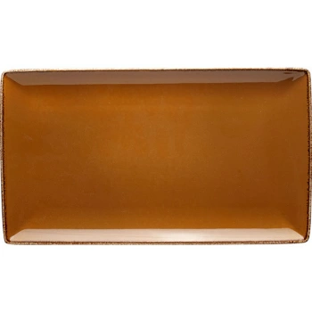 Блюдо прямоуг. «Террамеса мастед»; фарфор; L=33,B=19см; св.корич.