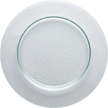 Тарелка мелкая «Бэнд»; стекло; D=26,H=1.5см; прозр.,зелен.