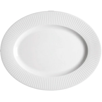 Блюдо овал. «Уиллоу»; фарфор; L=33см; белый