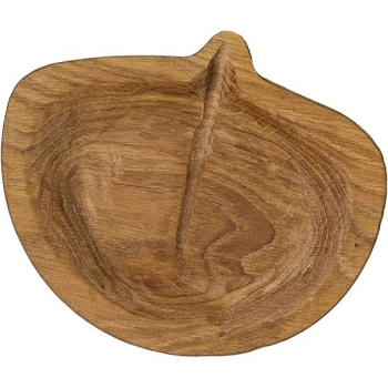 Блюдо «Липа» светлый дуб; H=30,L=185,B=165мм