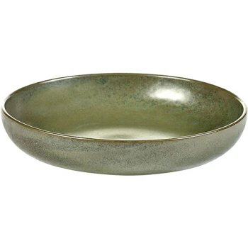 Салатник «Серфис»; керамика; 750мл; D=21,H=4см; зелен.