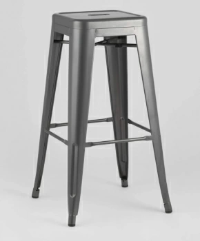 Стул барный TOLIX серебристый матовый