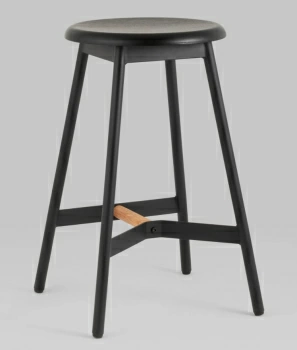 Стул полубарный Knobb черный