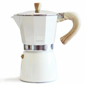 Гейзерная кофеварка Gnali&Zani Venezia кремовая на 6п