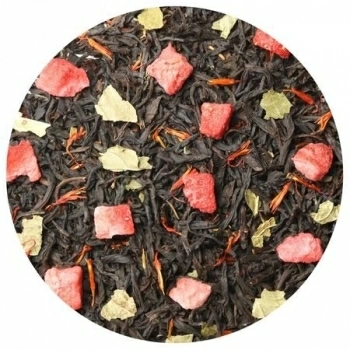 Чай ароматизированный черный Клубника со сливками LBS Tea