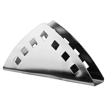 Салфетница «Проотель»; сталь нерж.; H=9,L=17см; металлич.