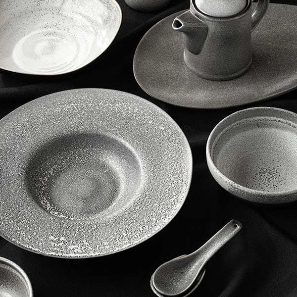 Салатник «Млечный путь»; фарфор; 300мл; D=13см; черный