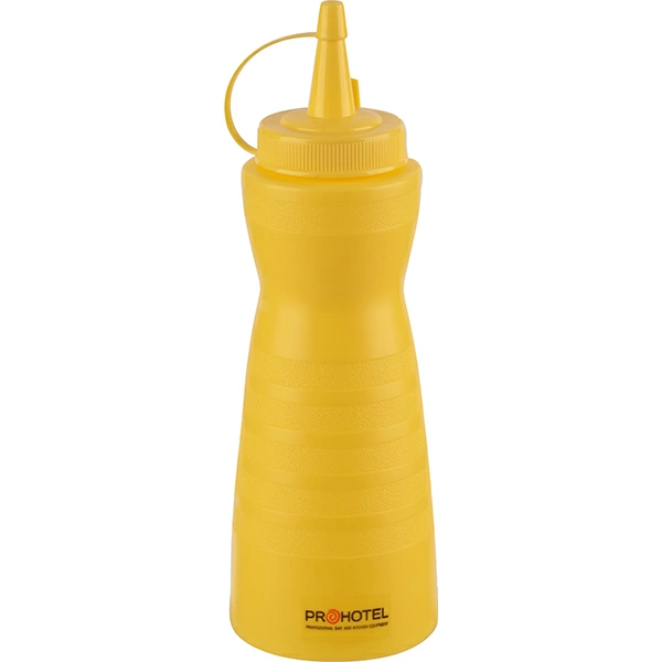 Емкость для соусов; пластик; 350мл; D=6,H=20см; желт.