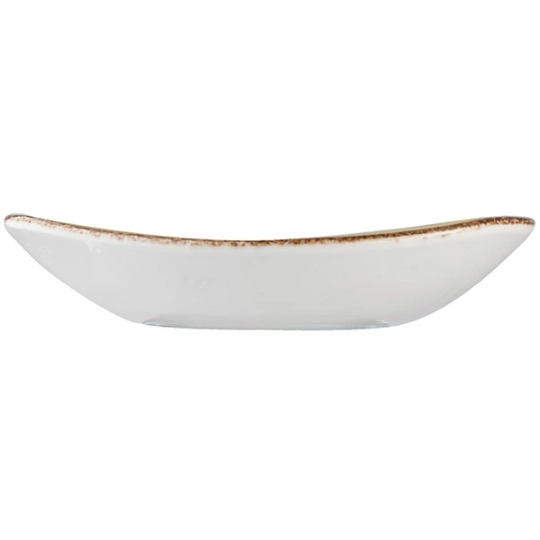 Тарелка глубокая «Крафт»; фарфор; 500мл; H=3.5,L=21,B=19.5см; зелен.