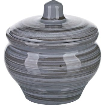 Горшок для запекания «Пинки»; керамика; 350мл; D=10см; серый