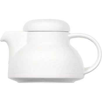 Чайник «Карат»; фарфор; 350мл; D=11/4.5,H=8,L=15см; белый