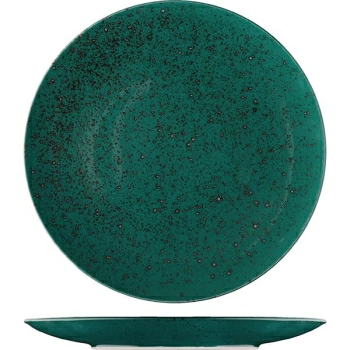 Тарелка мелкая «Лайфстиль»; фарфор; D=30см; бирюз.