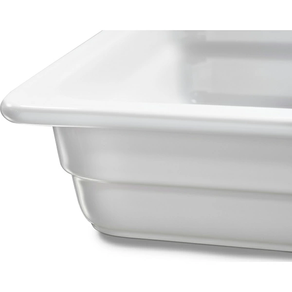 Гастроемкость; фарфор; 3л; H=6.5,L=32,B=26.5см; белый