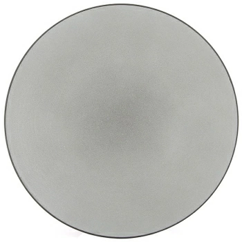 Тарелка  мелкая «Экинокс»; керамика; D=24,H=3см; серый