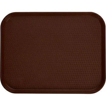Поднос для Фаст Фуд; пластик; H=2,L=45,B=35см; коричнев.