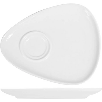 Блюдце; фарфор; D=16см