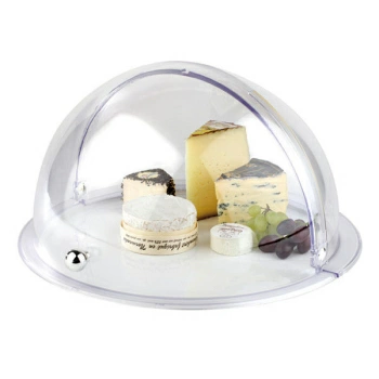 Крышка универс. с ручкой для 4080386; пластик; D=38,H=22см; прозр.