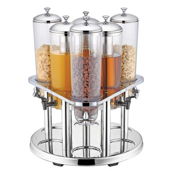 Диспенсер для сока и мюсли 6емк; 3л; H=60,L=54,B=54см