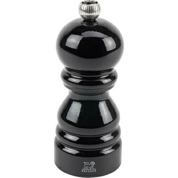 Мельница для перца метал.мех.; дерево,металл; D=5.5,H=12см; черный,серебрян.