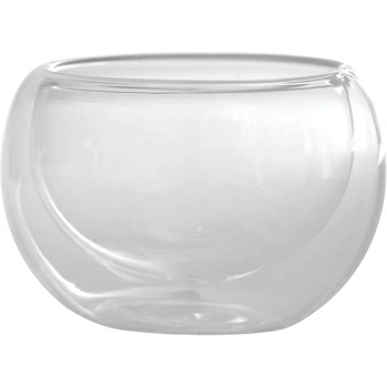 Салатник двойные стенки; стекло; D=8,H=5см; прозр.