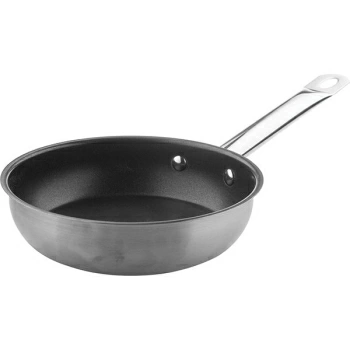 Сковорода дно-сэндвич; сталь нерж.,антиприг.покр.; D=200,H=58мм; черный