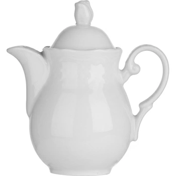 Кофейник «Афродита»; фарфор; 300мл; D=4.5,H=13,L=12см; белый