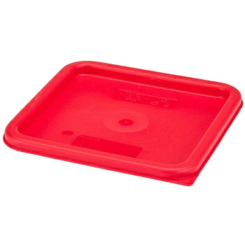 Крышка для контейнера; поликарбонат; H=2,L=23,B=23см; красный