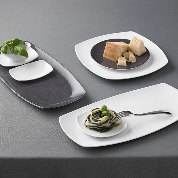 Тарелка квадратная «Опшенс»; фарфор; L=24.5,B=24.5см; белый