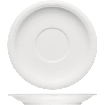 Блюдце «Штутгарт»; фарфор; D=16,H=1.9см; белый