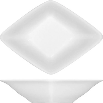 Салатник «Рафинез»; фарфор; 60мл; L=10.3,B=7.8см; слон.кость