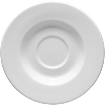 Блюдце «Монако Вайт»; фарфор; D=16,H=2см; белый