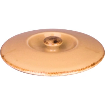 Крышка для бульон.чашки (1120 B828) «Террамеса вит»; фарфор; D=12.8см; бежев.