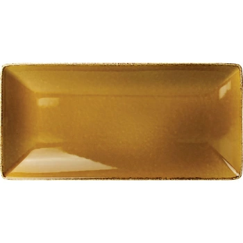 Блюдо прямоуг. «Террамеса мастед»; фарфор; L=29,B=14см; св.корич.