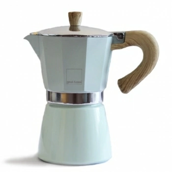 Гейзерная кофеварка Gnali&Zani Venezia зеленая на 9п