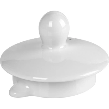 Крышка для чайника 0830, 0834 «Симплисити вайт-Хармони»; фарфор; D=6,H=6,L=8см; белый