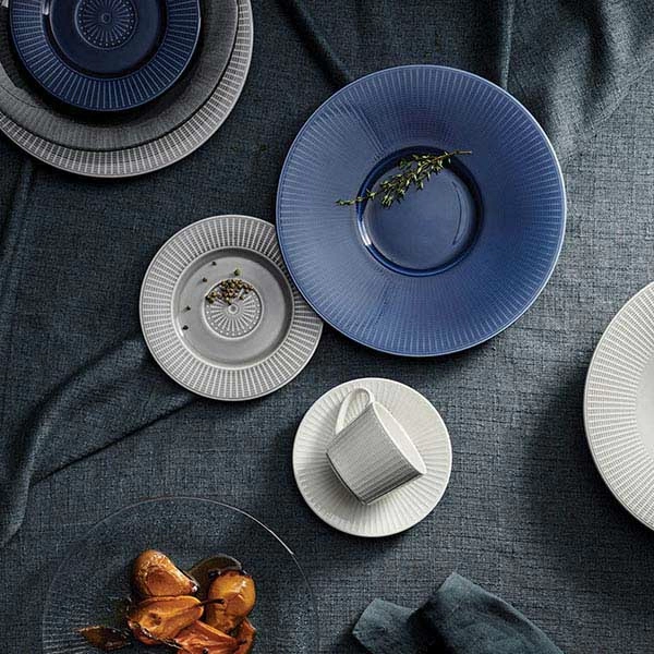 Тарелка для пасты; фарфор; D=28.5см; синий