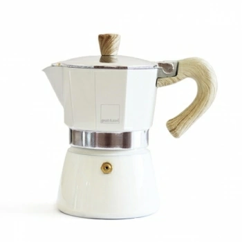 Гейзерная кофеварка Gnali&Zani Venezia кремовая на 3п, для индукции