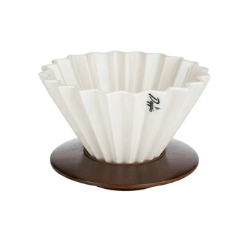 Воронка Doppio Оригами керамика белый