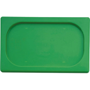 Крышка для гастр-ти (1/9); полипроп.; H=2,L=17.6,B=10.8см; зелен.