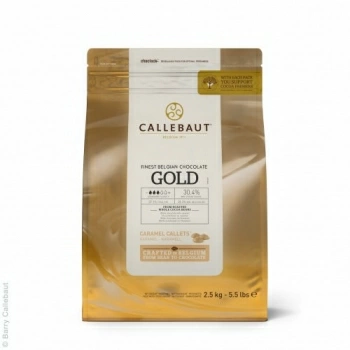 Белый шоколад Barry Callebaut Gold с карамелью 30.4% 2.5 кг