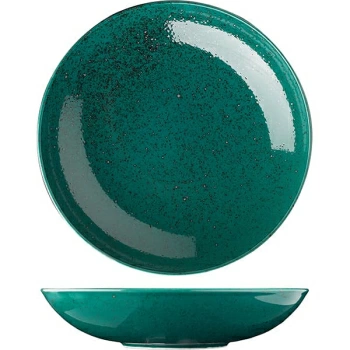 Тарелка для пасты «Лайфстиль»; фарфор; D=26см; бирюз.