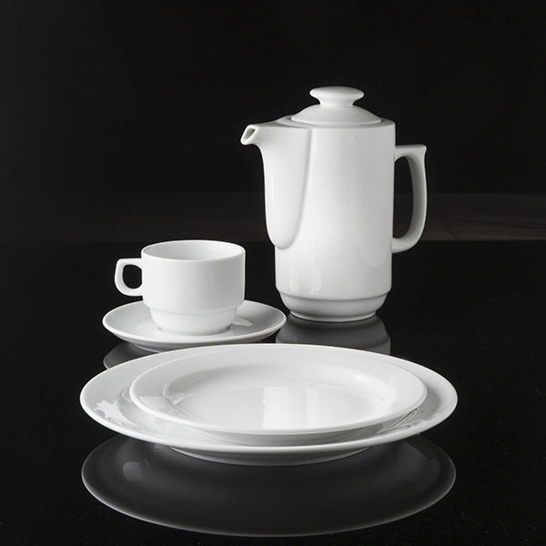 Кофейник с крыш. «Прага»; фарфор; 400мл; D=9,H=13,L=15см; белый