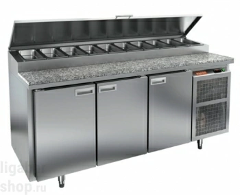 Фото Стол для пиццы охлаждающий Hicold PZ2-111/GN (1/6H) камень Стол для пиццы охлаждающий Hicold PZ2-111/GN (1/6H) камень