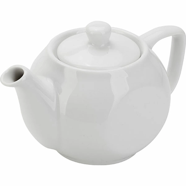 Чайник «Соло»; фарфор; 400мл; D=7.5,H=8.5,L=16см; белый