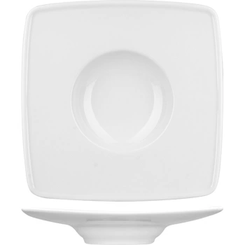 Тарелка для десерта «Виктория»; фарфор; L=26,B=26см