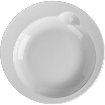 Тарелка глубокая «Бистро»; фарфор; 600мл; D=26,H=3.5см; белый
