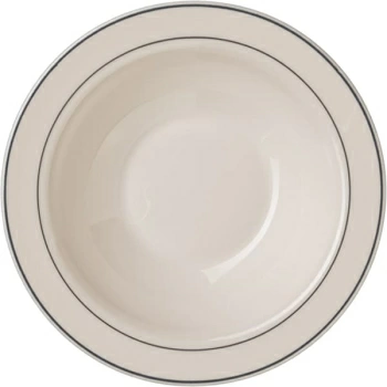 Тарелка для фруктов «Рисепшн»; стекло; 250мл; D=16,H=3.5см; слон.кость,серый